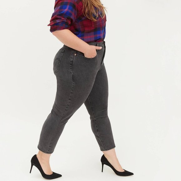 NWOT Levi's 501 Jeans Womens Plus Size 18W‎ Wedgie Fit Skinny Smoky Black Fade - Picture 1 of 15